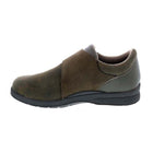 DREW MOONWALK WOMEN CASUAL SHOE IN OLIVE STRETCH LEATHER - TLW Shoes