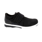 DREW MOONWALK WOMEN CASUAL SHOE IN BLACK LYCRA/LEATHER - TLW Shoes