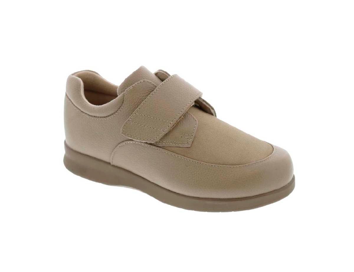 DREW QUEST WOMEN CASUAL SHOE IN TAUPE/TAUPE STRETCH - TLW Shoes