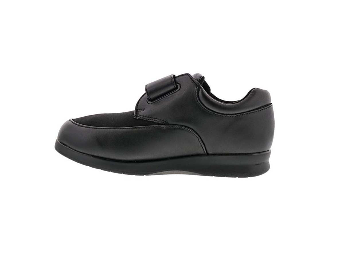 DREW QUEST WOMEN CASUAL SHOE IN BLACK/BLACK STRETCH - TLW Shoes