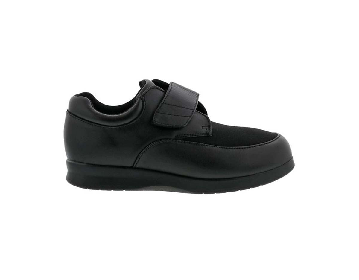 DREW QUEST WOMEN CASUAL SHOE IN BLACK/BLACK STRETCH - TLW Shoes