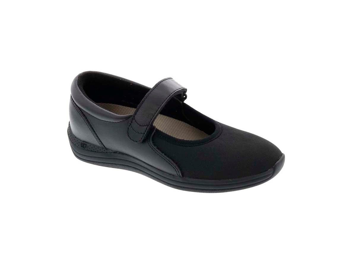 DREW MAGNOLIA WOMEN CASUAL SHOES IN BLACK LUREX STRETCH - TLW Shoes