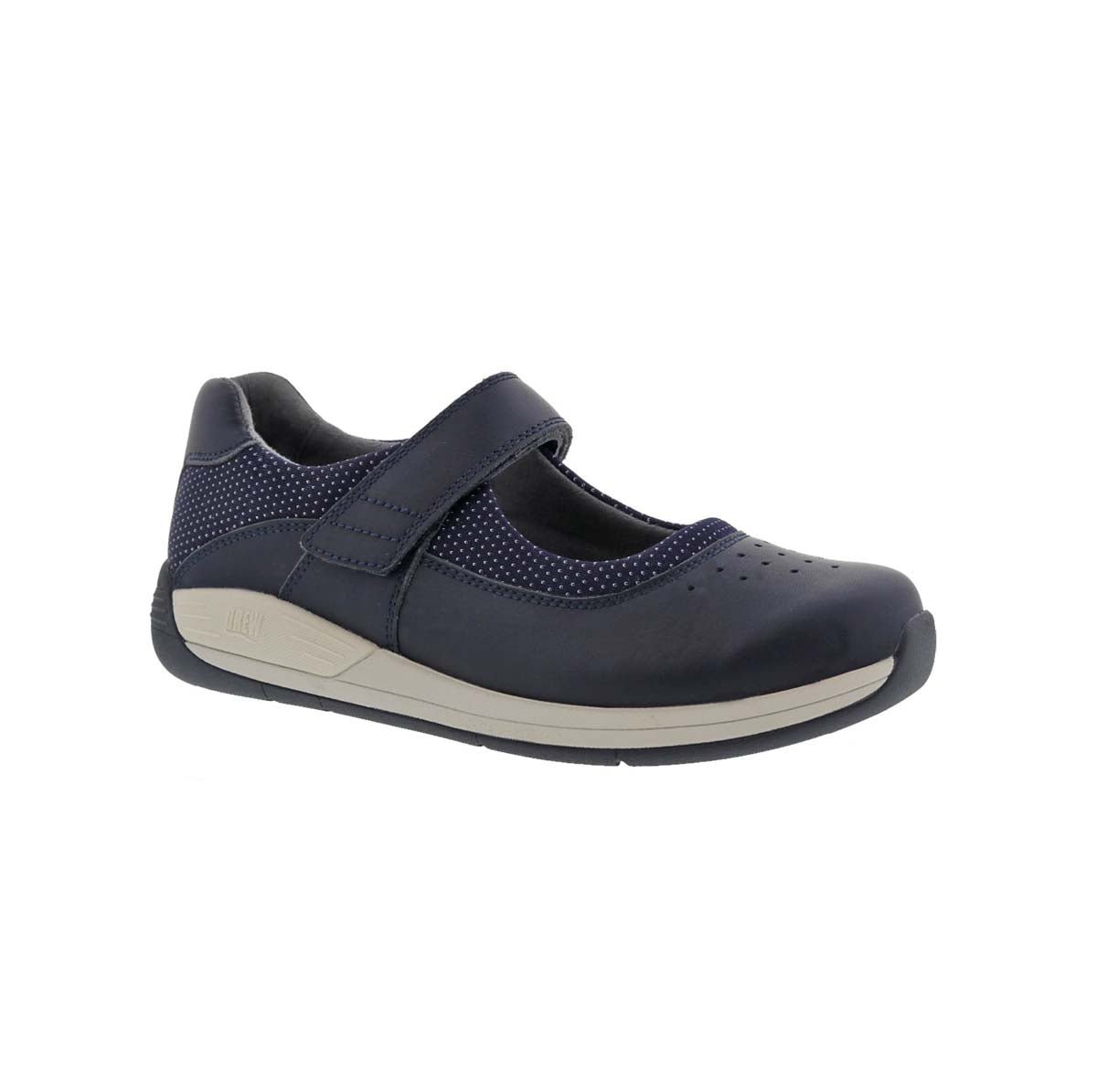 DREW TRUST WOMEN COMFORT MARY JANE SHOES IN NAVY LEATHER - TLW Shoes