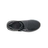 DREW TEMPO WOMEN ADJUSTABLE CLOSURE SLIP-ON SHOES IN BLACK LEATHER - TLW Shoes
