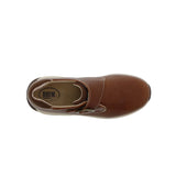 DREW TEMPO WOMEN ADJUSTABLE CLOSURE SLIP-ON SHOES IN CAMEL LEATHER - TLW Shoes