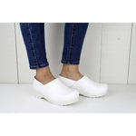 SANITA PROFESSIONAL PU WOMEN CLOG IN WHITE - TLW Shoes