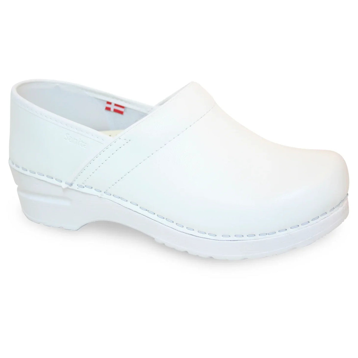 SANITA PROFESSIONAL PU WOMEN CLOG IN WHITE - TLW Shoes