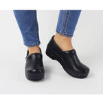 SANITA PROFESSIONAL PU WOMEN CLOG IN BLACK - TLW Shoes