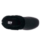 DREW COMFY WOMEN CLOG SHOE IN BLACK SWEATER FABRIC - TLW Shoes