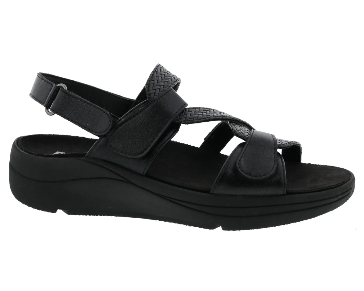 DREW SERENITY WOMEN SANDAL IN BLACK COMBO - TLW Shoes