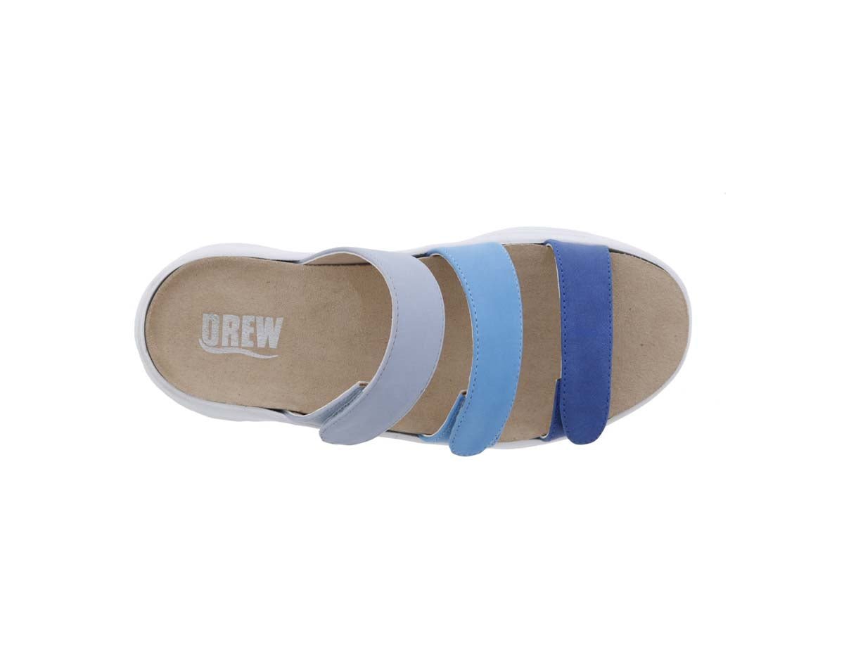 DREW SAWYER WOMEN SANDAL IN BLUE COMBO - TLW Shoes