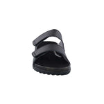 DREW CRUIZE WOMEN STRAPS SANDALS IN BLACK LEATHER - TLW Shoes
