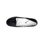 BELLINI MARSHMELLOW WOMEN FLAT SLIP-ON IN BLACK FAUX NUBUCK - TLW Shoes