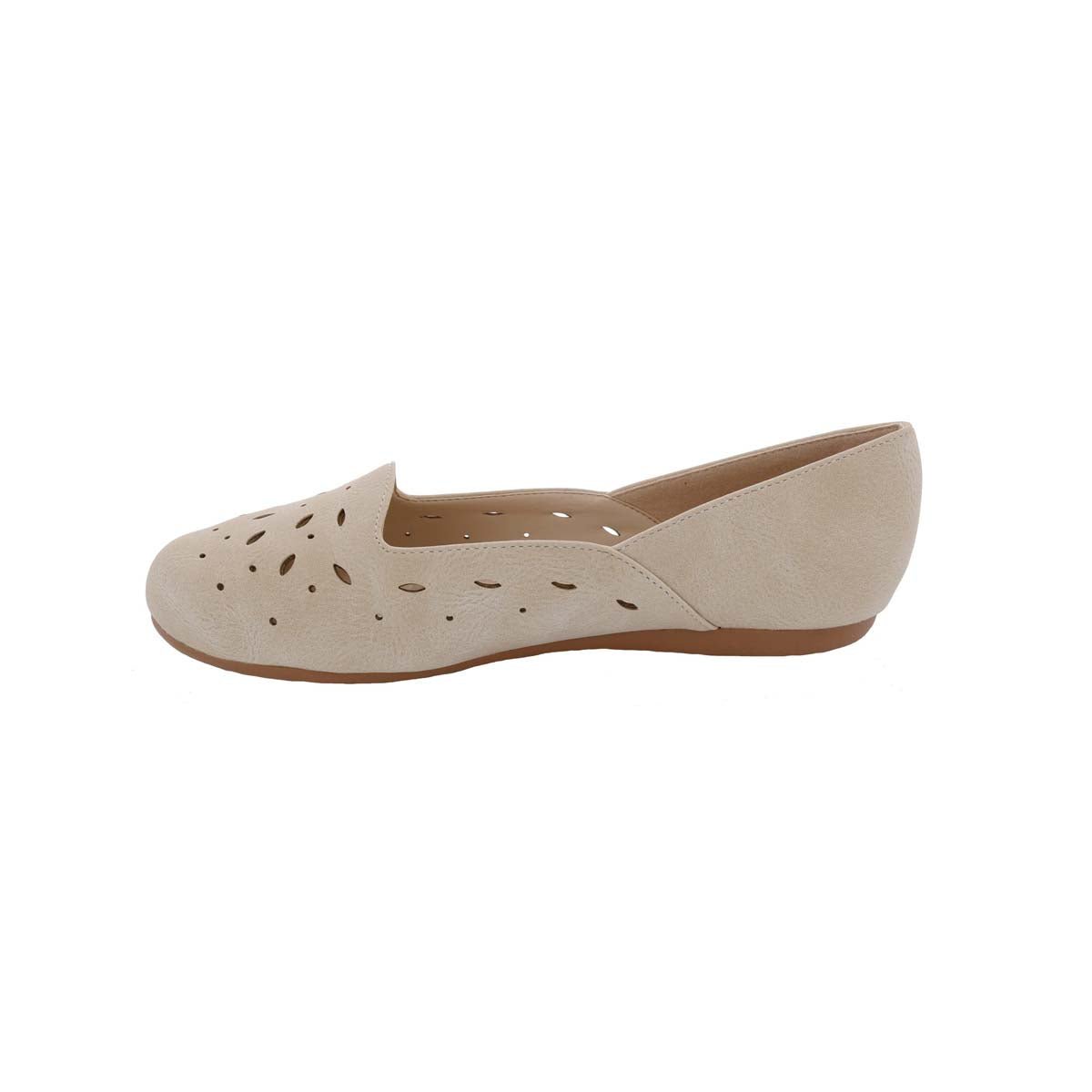 BELLINI MARSHMELLOW WOMEN FLAT SLIP-ON IN NUDE FAUX NUBUCK - TLW Shoes