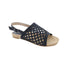 BELLINI NEWABLE WOMEN SLINGBACK SANDALS IN BLACK WOVEN SYNTHETIC - TLW Shoes