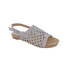 BELLINI NEWABLE WOMEN SLINGBACK SANDALS IN SILVER WOVEN SYNTHETIC - TLW Shoes
