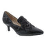 BELLINI BENGAL WOMEN DRESS PUMP SHOE IN BLACK FAUX LEATHER/BLACK MICROSUEDE - TLW Shoes