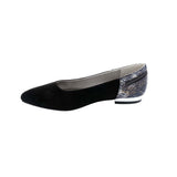 BELLINI NOVATOO WOMEN FLAT SLIP-ON IN BLACK MICRO/SNAKE - TLW Shoes
