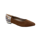 BELLINI NOVATOO WOMEN FLAT SLIP-ON IN BROWN MICRO/SNAKE - TLW Shoes