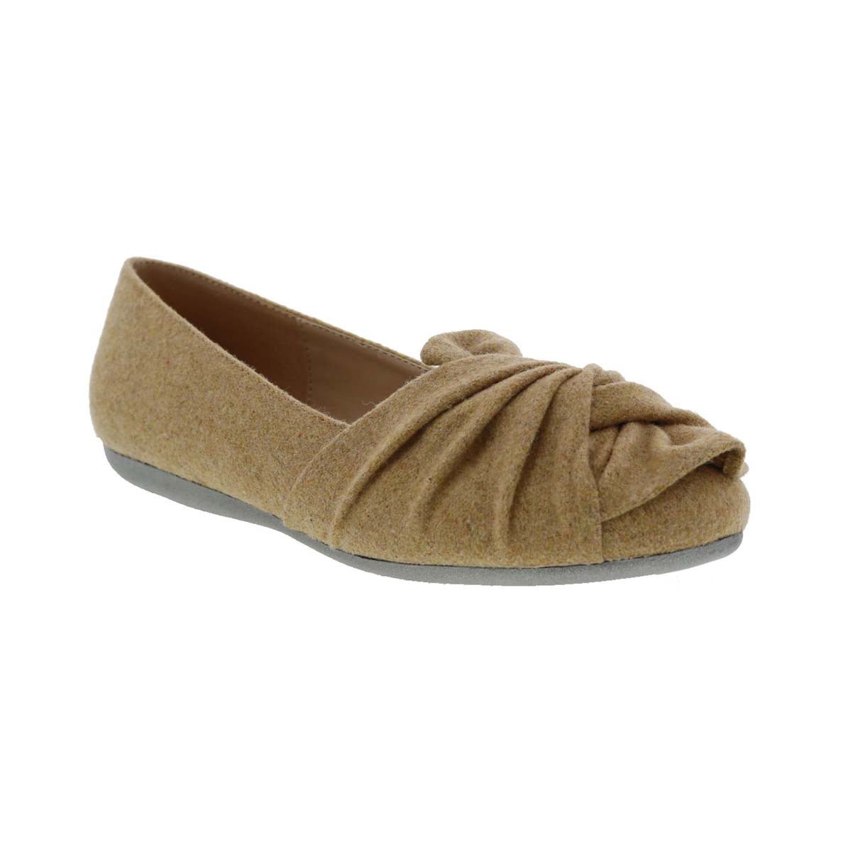 BELLINI SNUG WOMEN SLIP-ON SHOE'S IN TAUPE WOOL - TLW Shoes