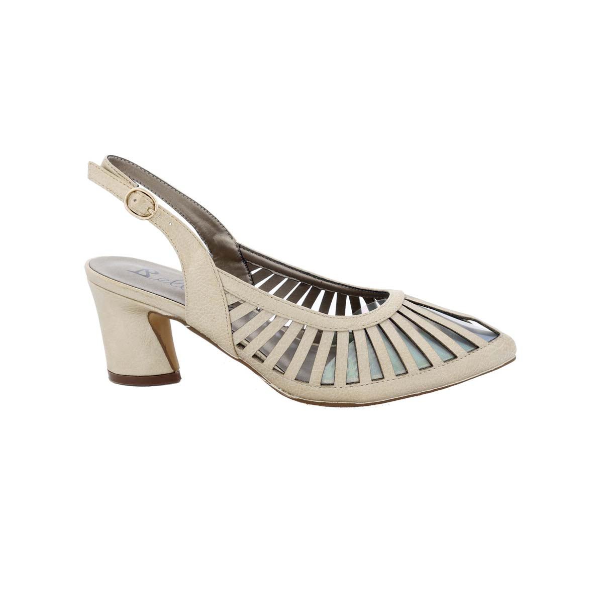 BELLINI LOVE WOMEN DRESS PUMP IN GOLD SYNTHETIC/LUCITE - TLW Shoes