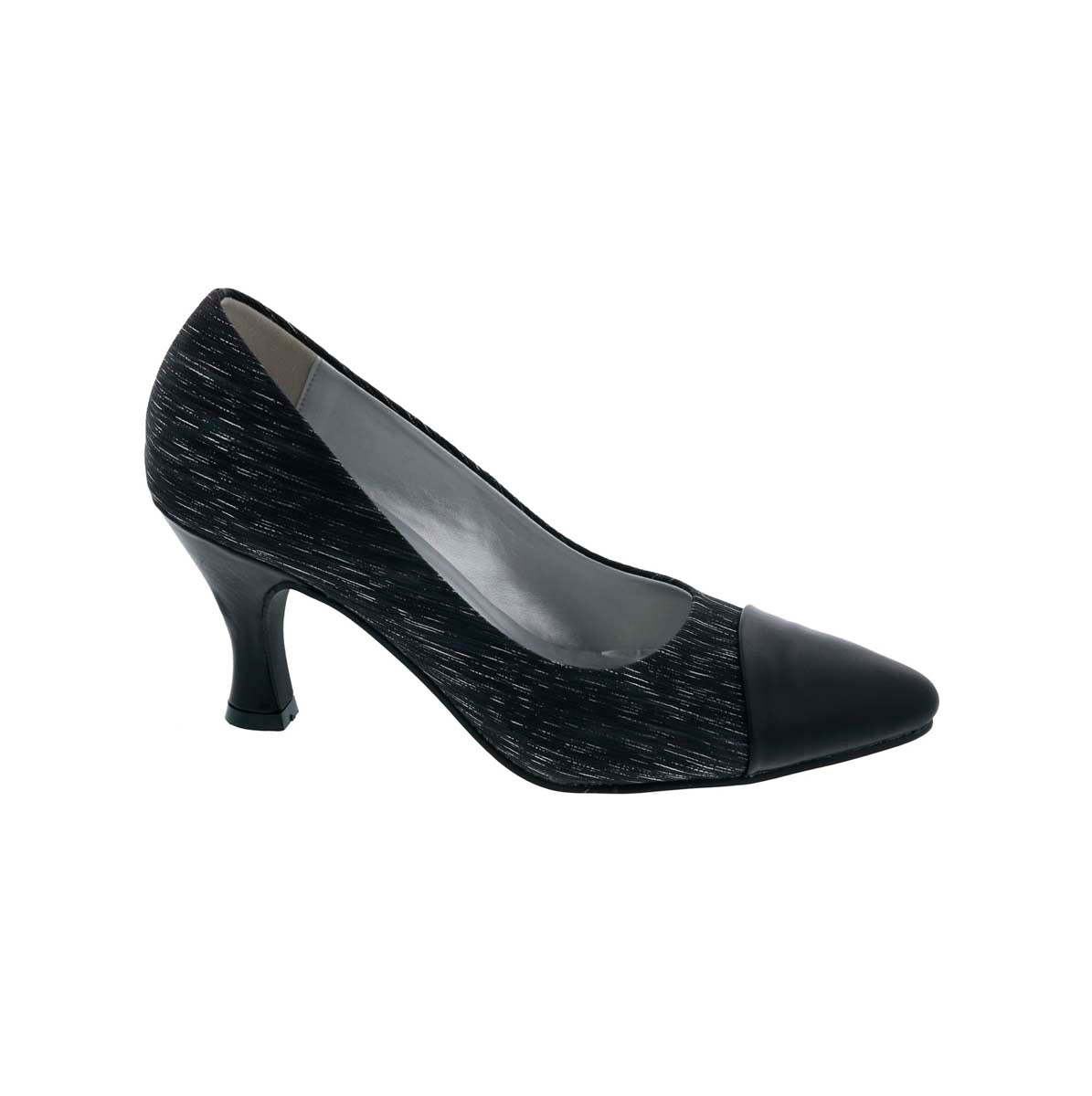 BELLINI ZESTY WOMEN PUMP SLIP-ON IN BLACK LASER STRIPE - TLW Shoes