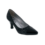 BELLINI ZESTY WOMEN PUMP SLIP-ON IN BLACK LASER STRIPE - TLW Shoes