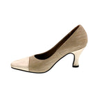 BELLINI ZESTY WOMEN PUMP SLIP-ON IN BONE LASER STRIPE - TLW Shoes