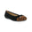 BELLINI SLOOP WOMEN FLAT IN BLACK FAUX LEATHER/LEOPARD MICROSUEDE - TLW Shoes
