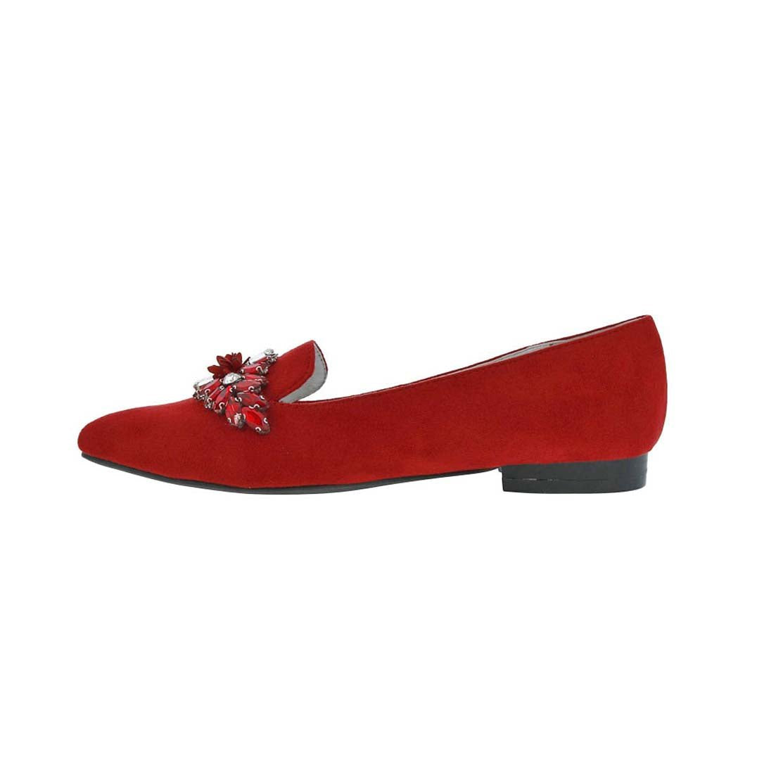 BELLINI FABULOUS II WOMEN SLIP-ON SHOES IN RED MICROSUEDE - TLW Shoes