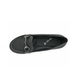 BELLINI SALTY WOMEN LOAFER SLIP-ON SHOES IN BLACK FAUX NUBUCK - TLW Shoes