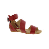 BELLINI NAMBI WOMEN ADJUSTABLE BUCKLE SANDAL IN RED SMOOTH - TLW Shoes