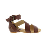 BELLINI NAMBI WOMEN ADJUSTABLE BUCKLE SANDAL IN BROWN SMOOTH - TLW Shoes