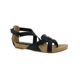 BELLINI NOBU WOMEN STRAP SANDAL IN BLACK PEBBLED - TLW Shoes