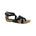BELLINI NOBU WOMEN STRAP SANDAL IN BLACK PEBBLED - TLW Shoes