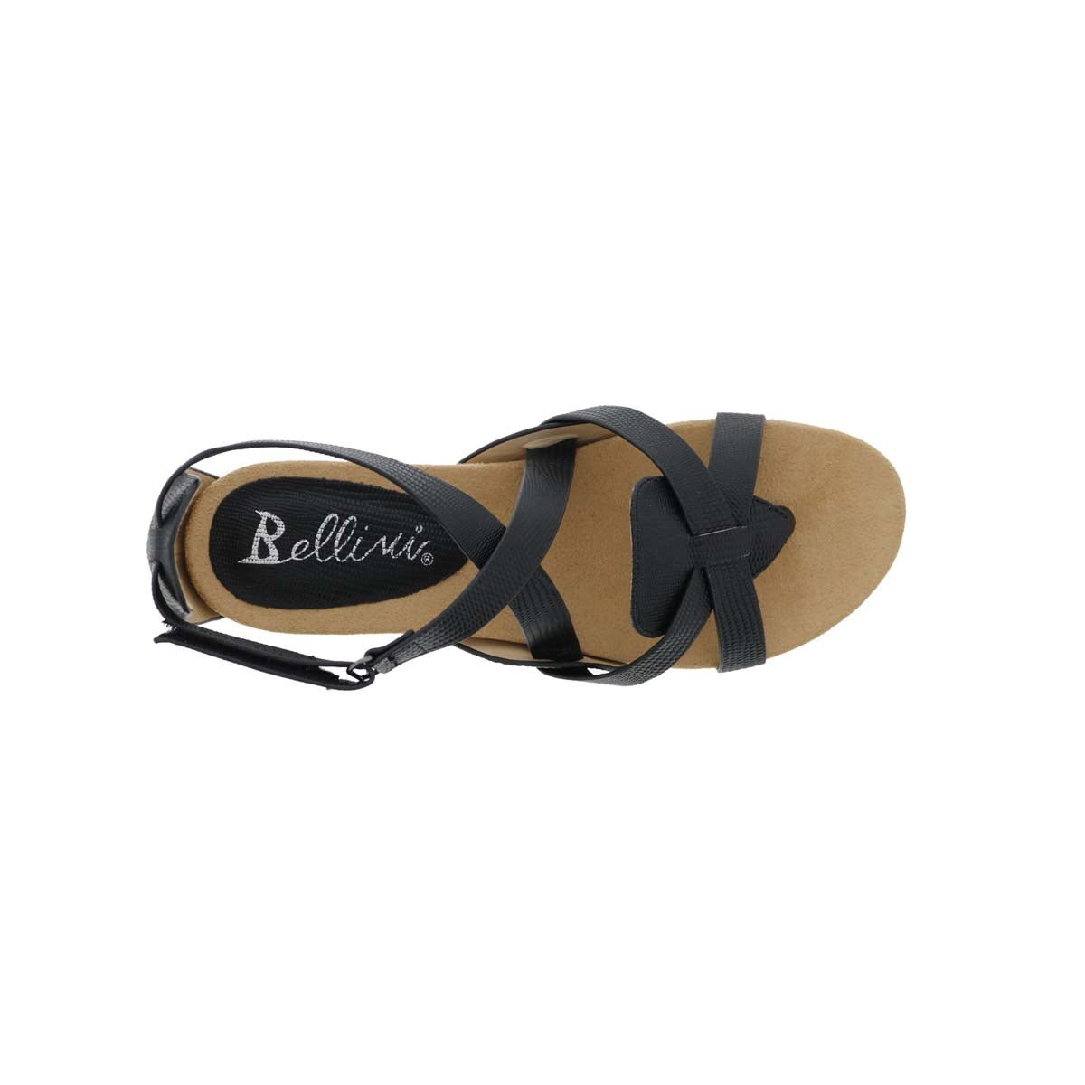 BELLINI NOBU WOMEN STRAP SANDAL IN BLACK PEBBLED - TLW Shoes