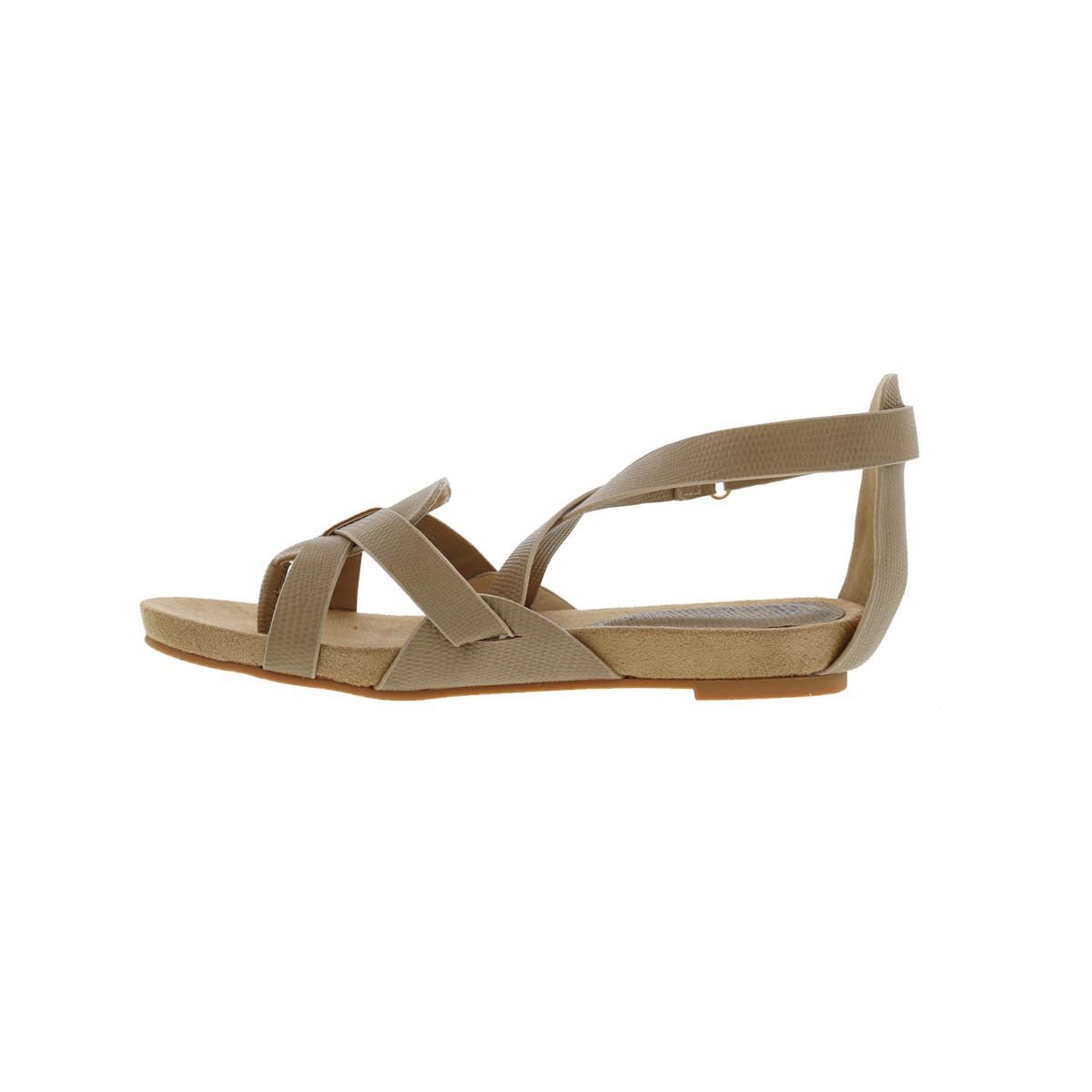 BELLINI NOBU WOMEN STRAP SANDAL IN NATURAL PEBBLED - TLW Shoes