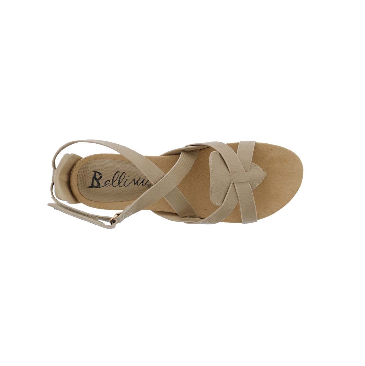 BELLINI NOBU WOMEN STRAP SANDAL IN NATURAL PEBBLED - TLW Shoes