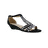 BELLINI LAARIS WOMEN WEDGE SANDALS IN BLACK MICROSUEDE - TLW Shoes