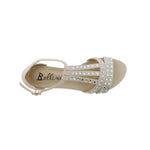 BELLINI LAARIS WOMEN WEDGE SANDALS IN NATURAL MICROSUEDE - TLW Shoes