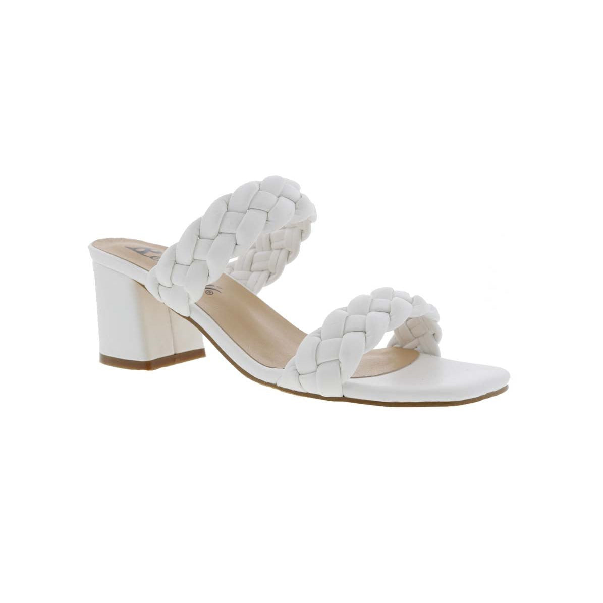 BELLINI FUSS WOMEN SLIDE SANDAL IN WHITE SMOOTH - TLW Shoes