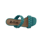 BELLINI FUSS WOMEN SLIDE SANDAL IN TURQUOISE SMOOTH - TLW Shoes
