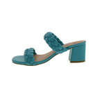 BELLINI FUSS WOMEN SLIDE SANDAL IN TURQUOISE SMOOTH - TLW Shoes