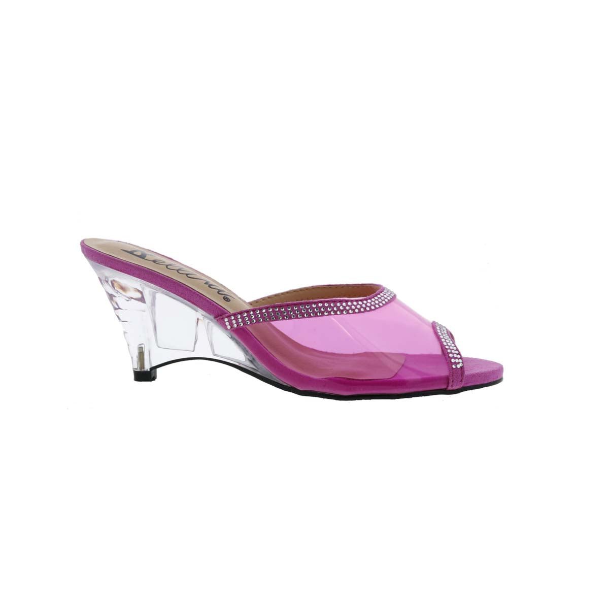 BELLINI IRIS WOMEN DRESS SANDALS IN PINK LUCITE - TLW Shoes