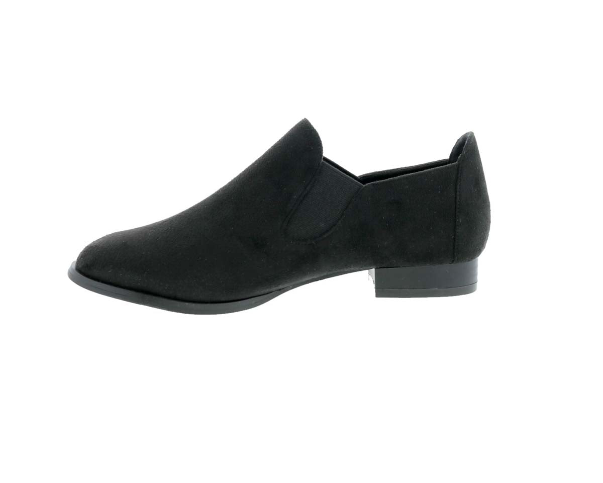BELLINI BRYNN WOMEN SLIP-ON SHOE IN BLACK MICROSUEDE - TLW Shoes