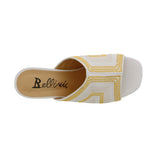 BELLINI FAINT WOMEN SANDAL IN WHITE MULTI WOVEN - TLW Shoes