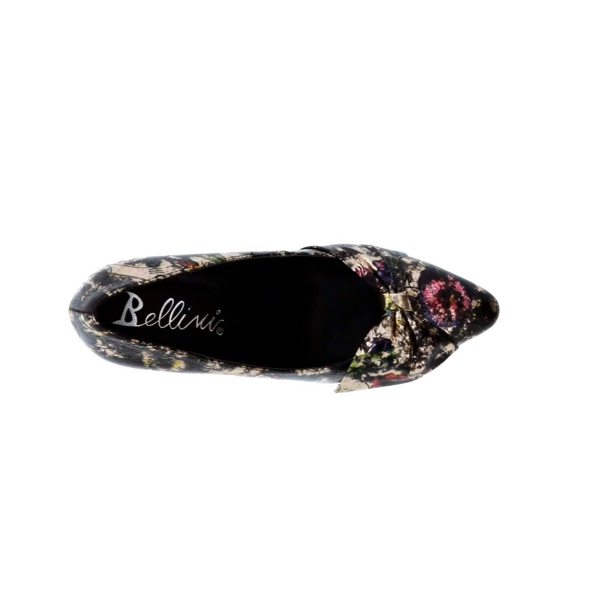 BELLINI CHARM FW WOMEN PUMP SHOES IN BLACK FLORAL - TLW Shoes
