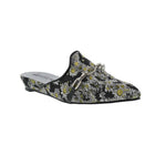 BELLINI FLUENT WOMEN SLIP-ON MULE SHOES IN BLACK FLORAL PRINT - TLW Shoes