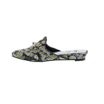 BELLINI FLUENT WOMEN SLIP-ON MULE SHOES IN BLACK FLORAL PRINT - TLW Shoes