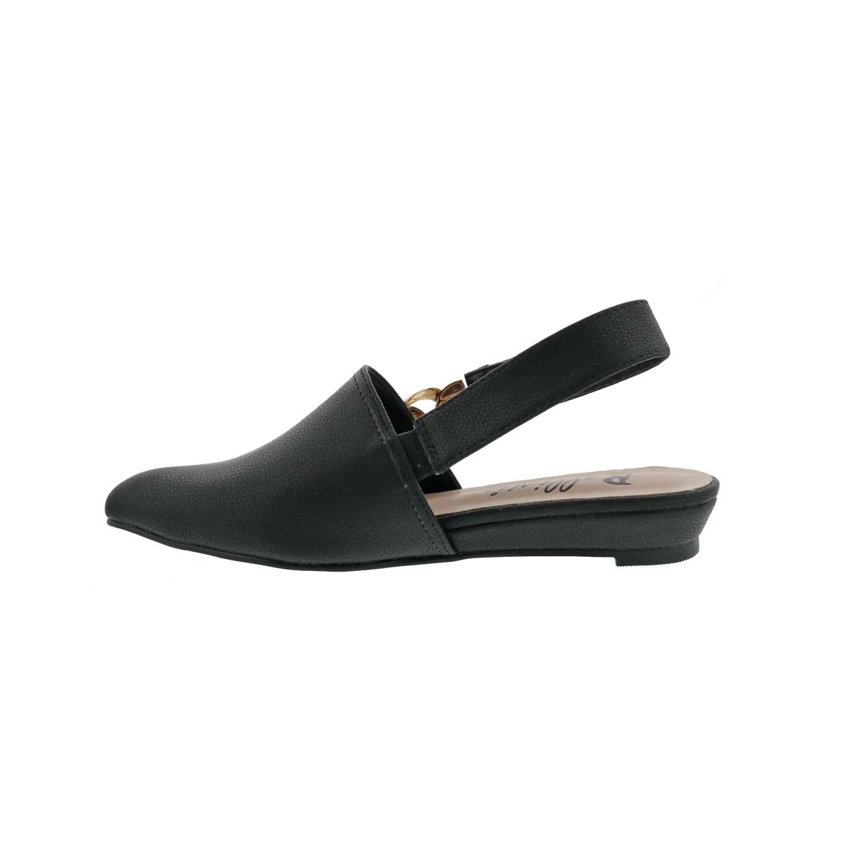 BELLINI FRET WOMEN SLIP-ON MULE SHOES IN BLACK SMOOTH - TLW Shoes